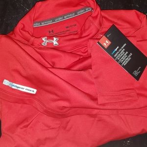 Under Armour, longsleeve coldgear shirt, red, women's small, underarmour